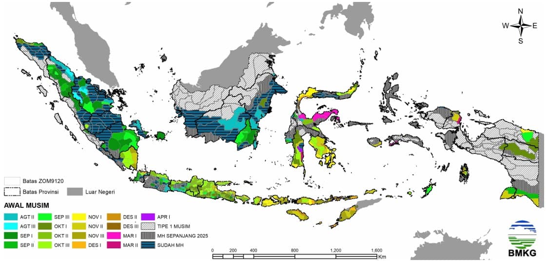  BMKG Prediksi Musim Hujan 2026 Normal, Waspadai Dampak Lanjutan